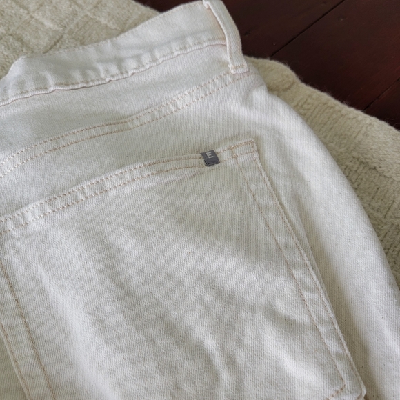 Everlane The Original Cheeky Jean size 32 Ankle Organic Cotton Ecru Ivory - Picture 12 of 12